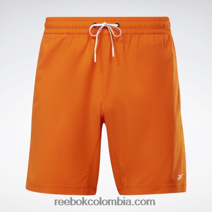 hombres aplastar naranja s23-r pantalones cortos listos para entrenar Reebok D260LP1156