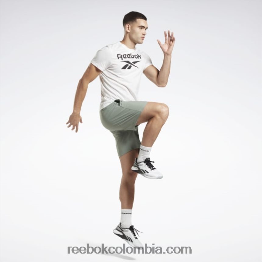 hombres armonía verde pantalones cortos listos para entrenar Reebok D260LP1109