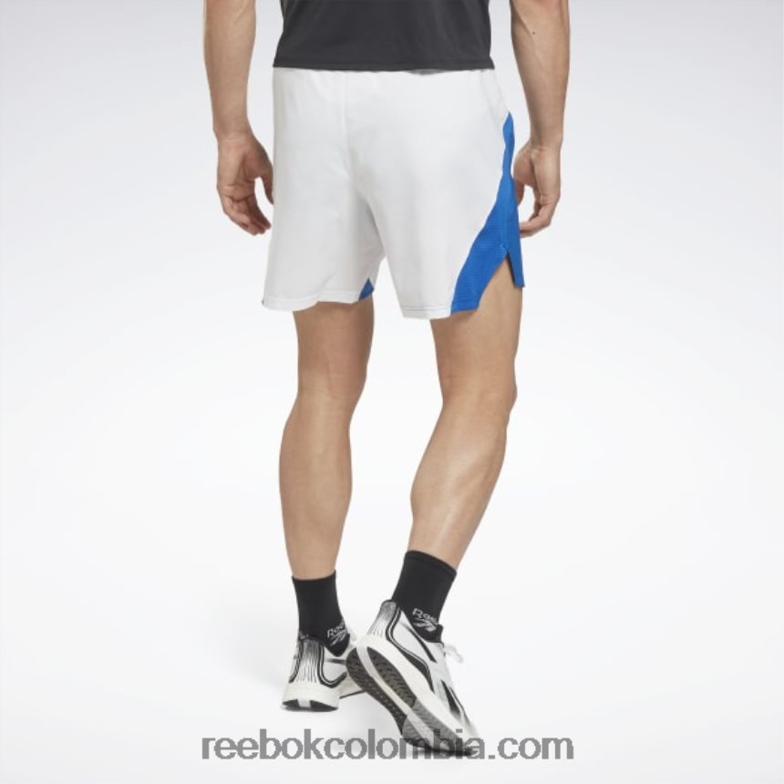 hombres blanco Pantalones cortos para correr Reebok D260LP1290