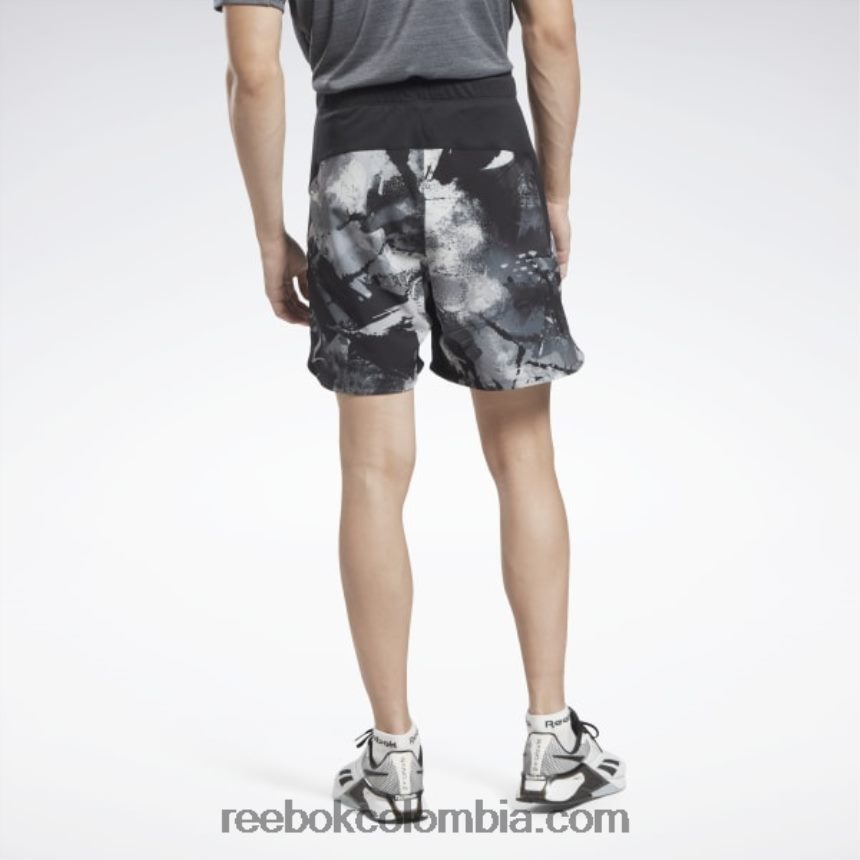 hombres blanco negro pantalones cortos fuerza 3.0 Reebok D260LP1317