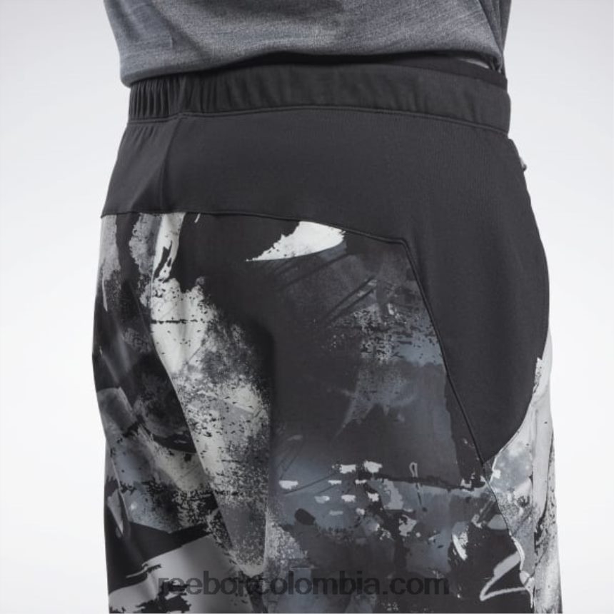 hombres blanco negro pantalones cortos fuerza 3.0 Reebok D260LP1317
