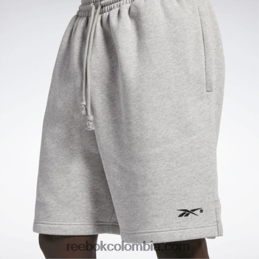 hombres brezo gris medio pantalones cortos de lana de la liga de la ciudad de baloncesto Reebok D260LP1315