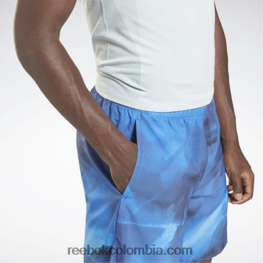 hombres cobalto brillante shorts austin con estampado integral Reebok D260LP1343