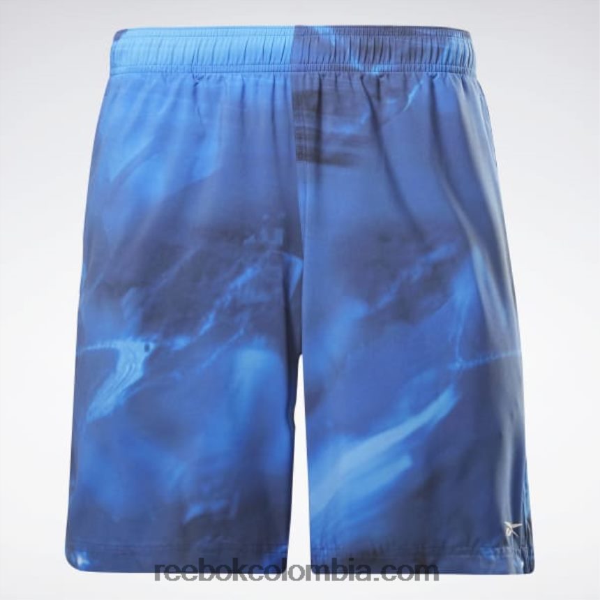 hombres cobalto brillante shorts austin con estampado integral Reebok D260LP1343