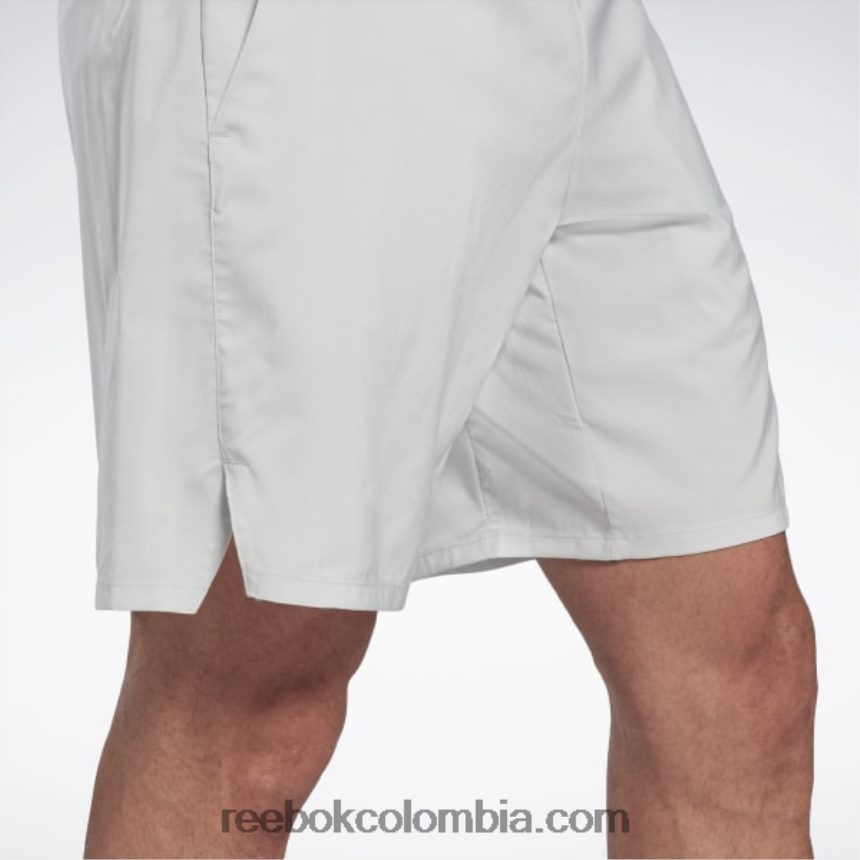 hombres gris puro 2 pantalones cortos de fuerza listos para entrenar Reebok D260LP1355