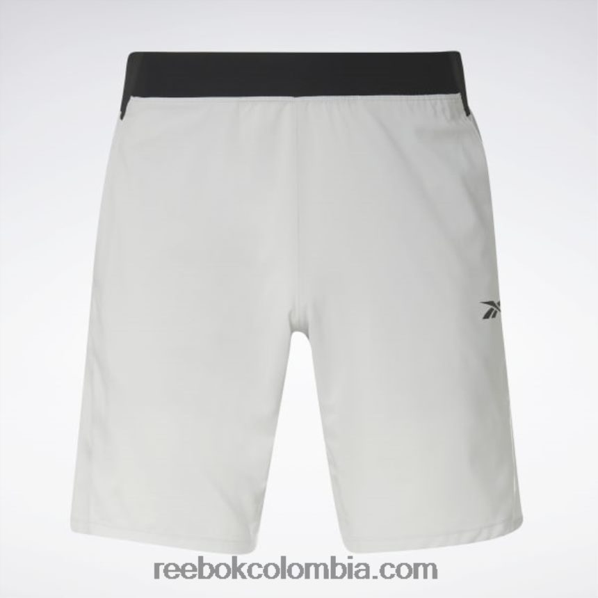 hombres gris puro 2 pantalones cortos de fuerza listos para entrenar Reebok D260LP1355