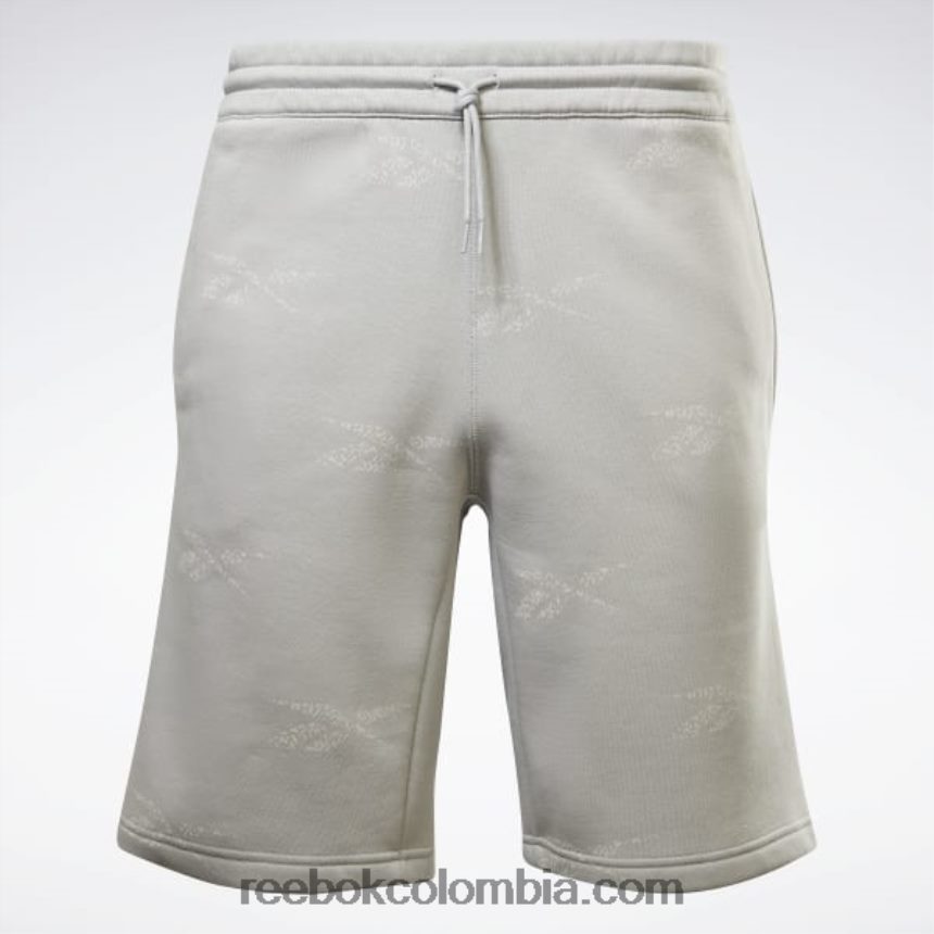 hombres gris puro 3 pantalones cortos de vellón de vector de identidad Reebok D260LP1285