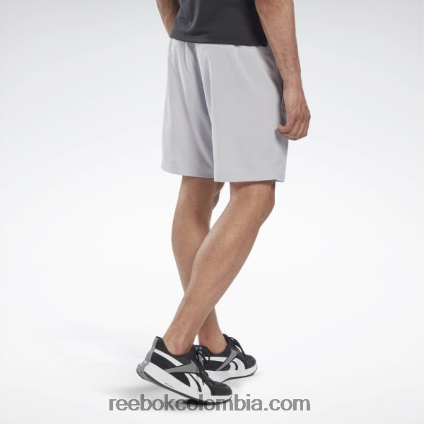 hombres gris puro 3 pantalones cortos listos para entrenar Reebok D260LP1096