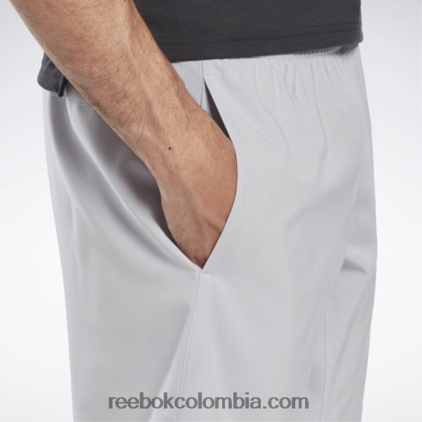 hombres gris puro 3 pantalones cortos listos para entrenar Reebok D260LP1096