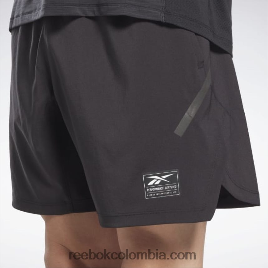 hombres negro pantalones cortos de fuerza+ con certificación de rendimiento Reebok D260LP1284