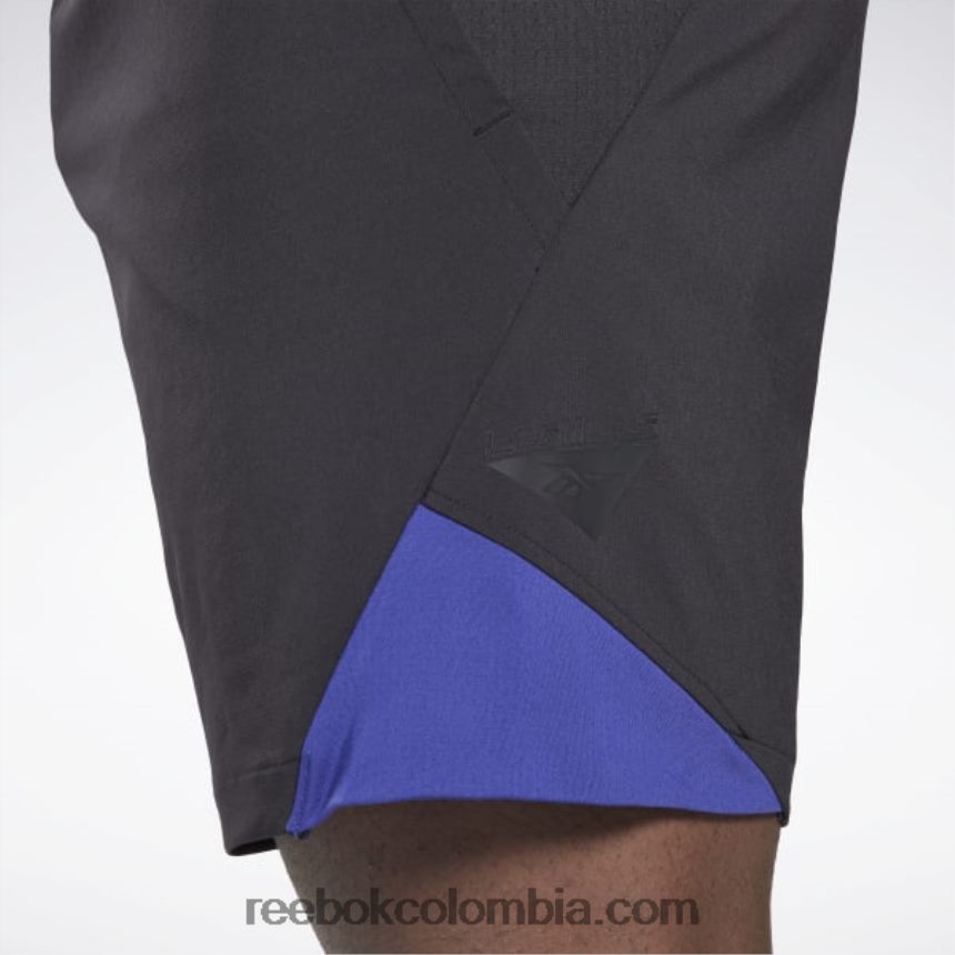 hombres negro pantalones cortos les mills fuerza 2.0 Reebok D260LP1329