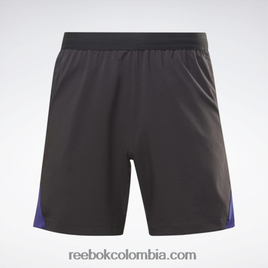 hombres negro pantalones cortos les mills fuerza 2.0 Reebok D260LP1329