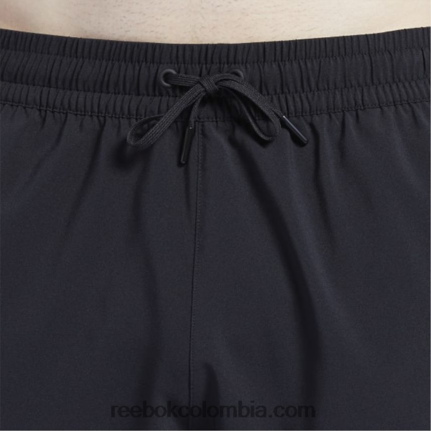 hombres negro pantalones cortos listos para entrenar Reebok D260LP1077