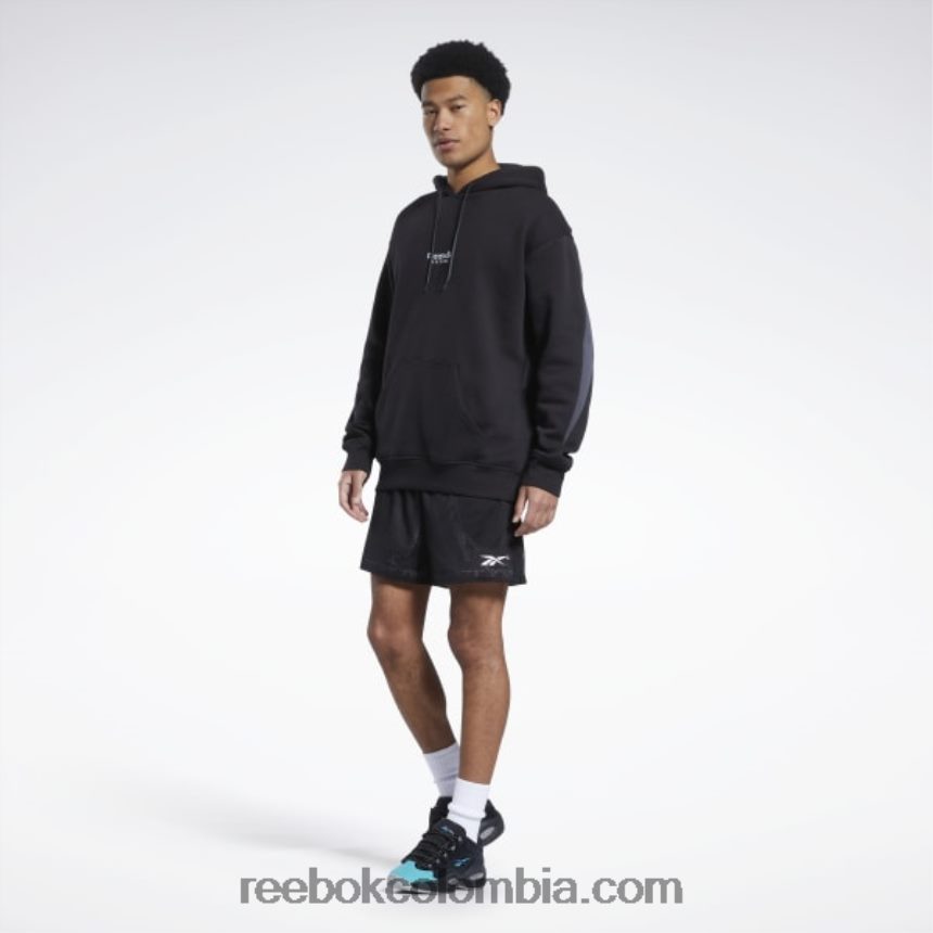 hombres negro shorts de malla de la liga de la ciudad Reebok D260LP1287