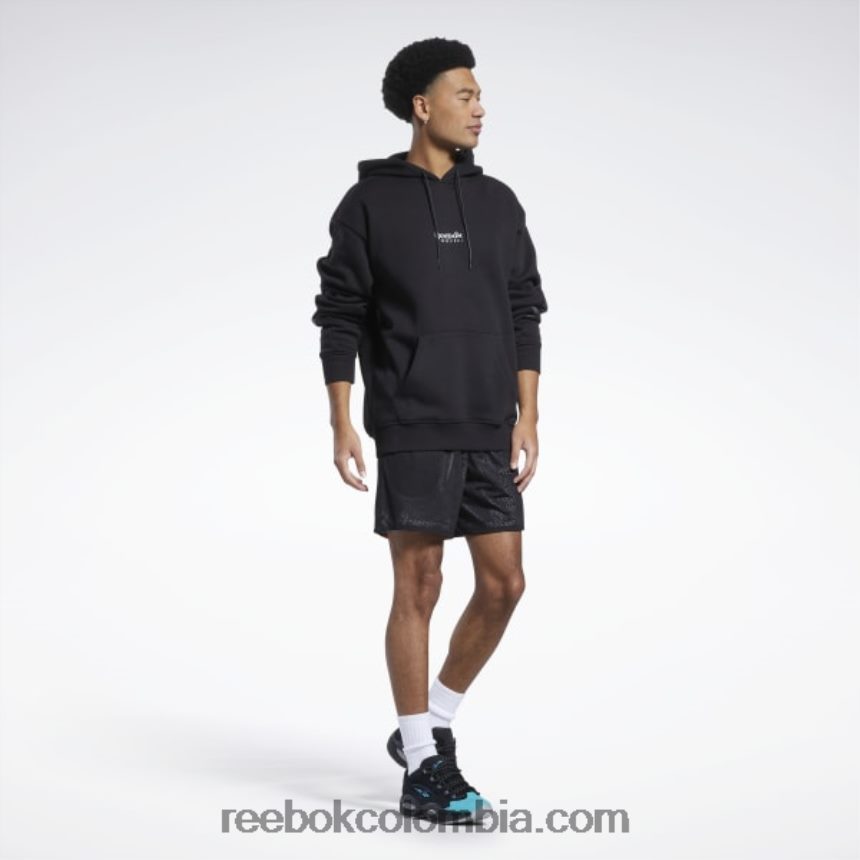 hombres negro shorts de malla de la liga de la ciudad Reebok D260LP1287