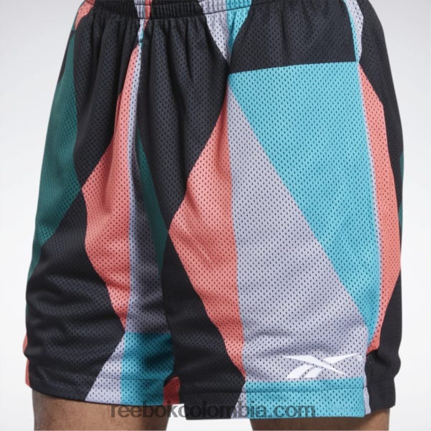 hombres negro shorts de malla de la liga de la ciudad Reebok D260LP1287