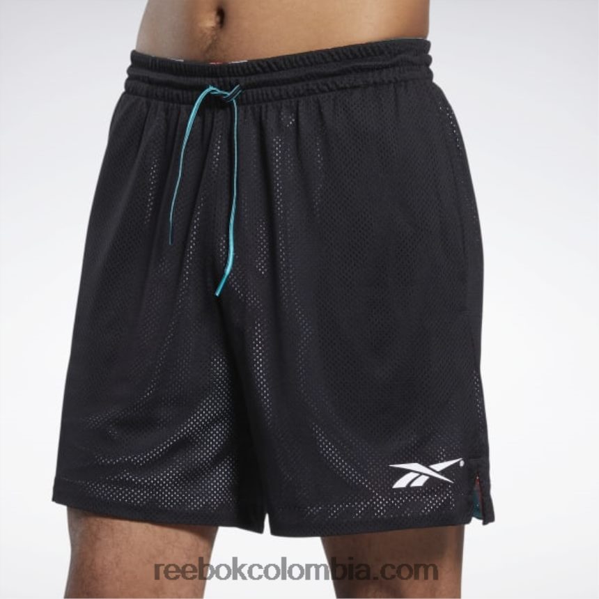 hombres negro shorts de malla de la liga de la ciudad Reebok D260LP1287