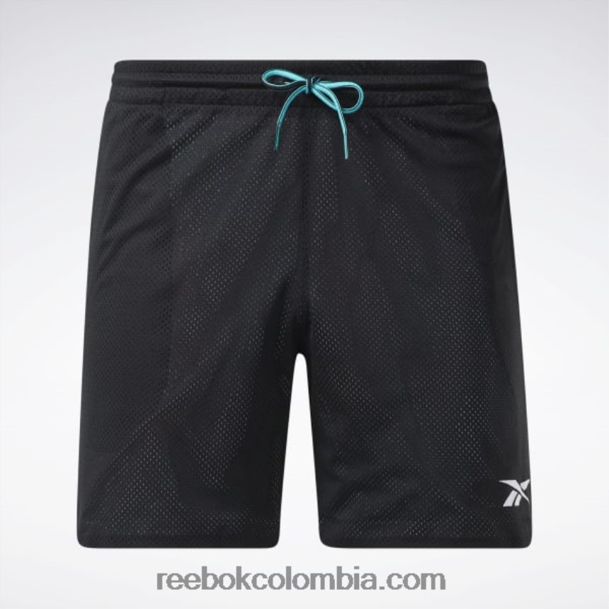 hombres negro shorts de malla de la liga de la ciudad Reebok D260LP1287