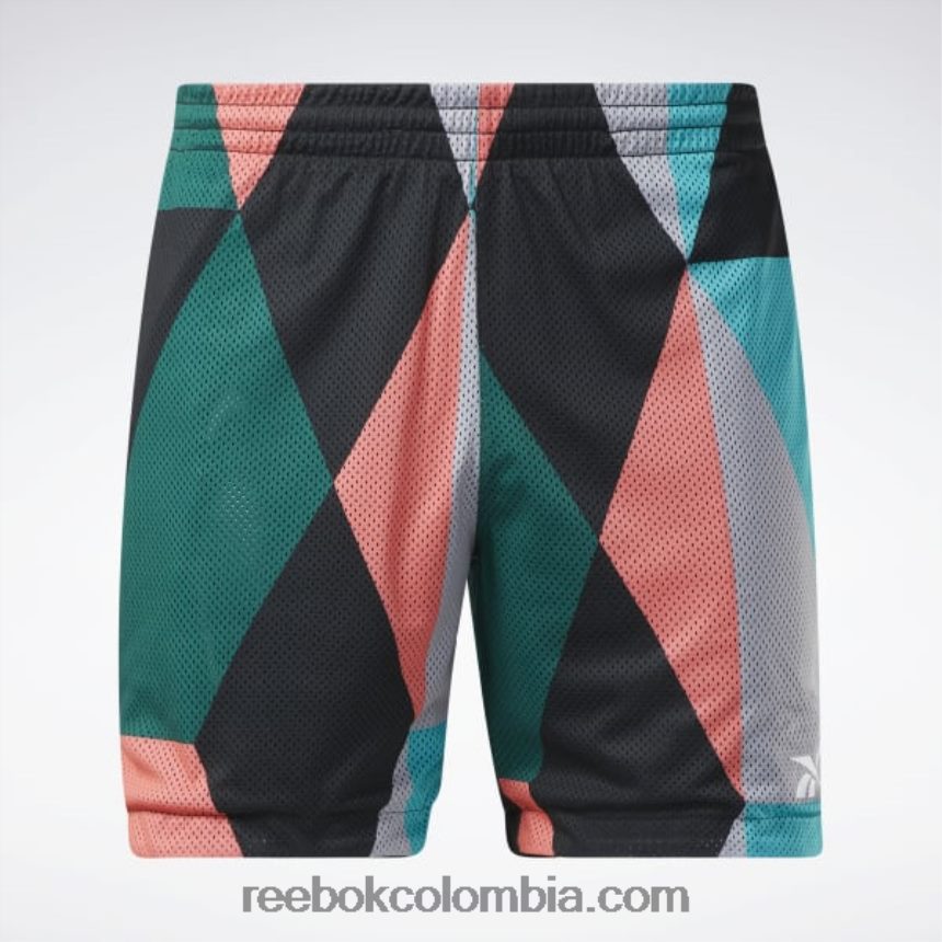 hombres negro shorts de malla de la liga de la ciudad Reebok D260LP1287