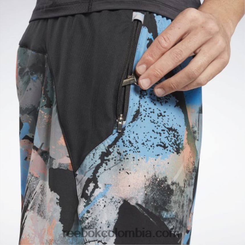 hombres negro/vector azul pantalones cortos fuerza 3.0 Reebok D260LP1270