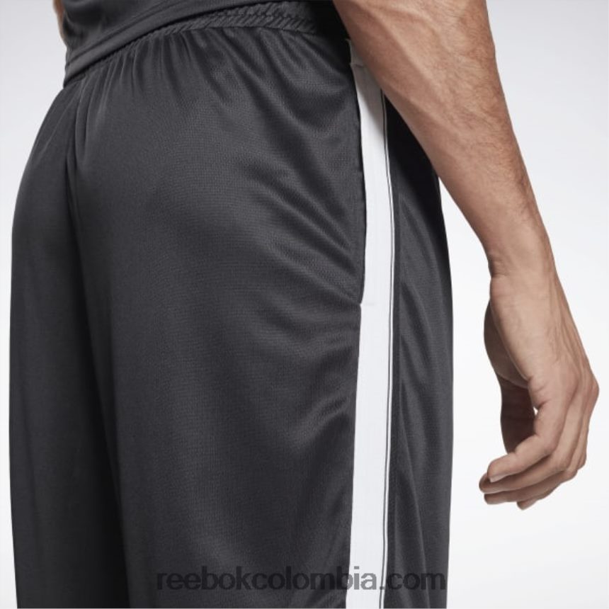 hombres noche negra shorts de malla listos para entrenar Reebok D260LP1346