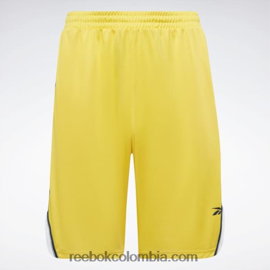 hombres siempre amarillo shorts de malla listos para entrenar Reebok D260LP1358