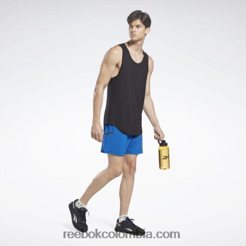 hombres vector azul pantalones cortos Speed+ con certificado de rendimiento Reebok D260LP1331