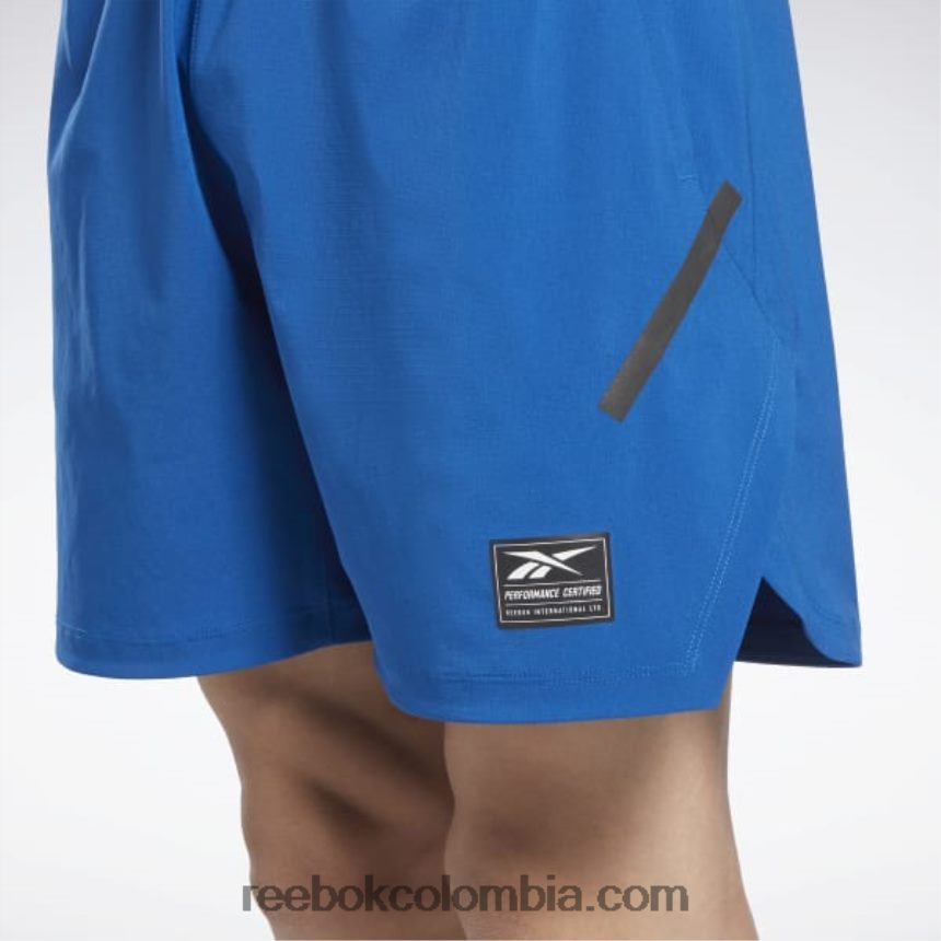 hombres vector azul pantalones cortos de fuerza+ con certificación de rendimiento Reebok D260LP1328
