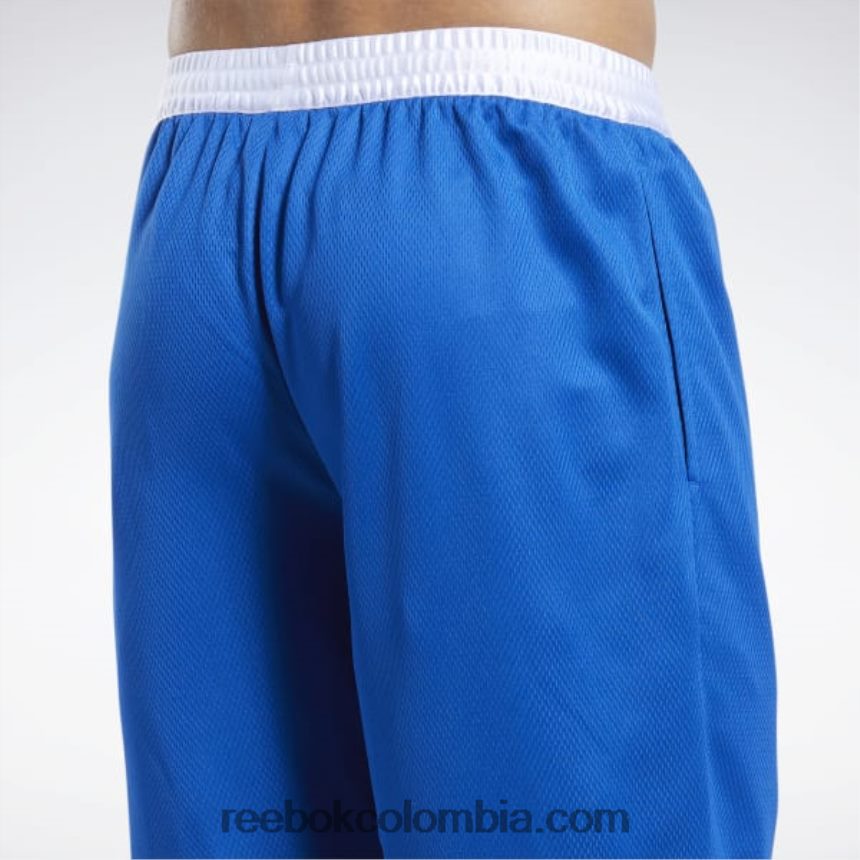 hombres vector azul pantalones cortos de malla de baloncesto Reebok D260LP1319