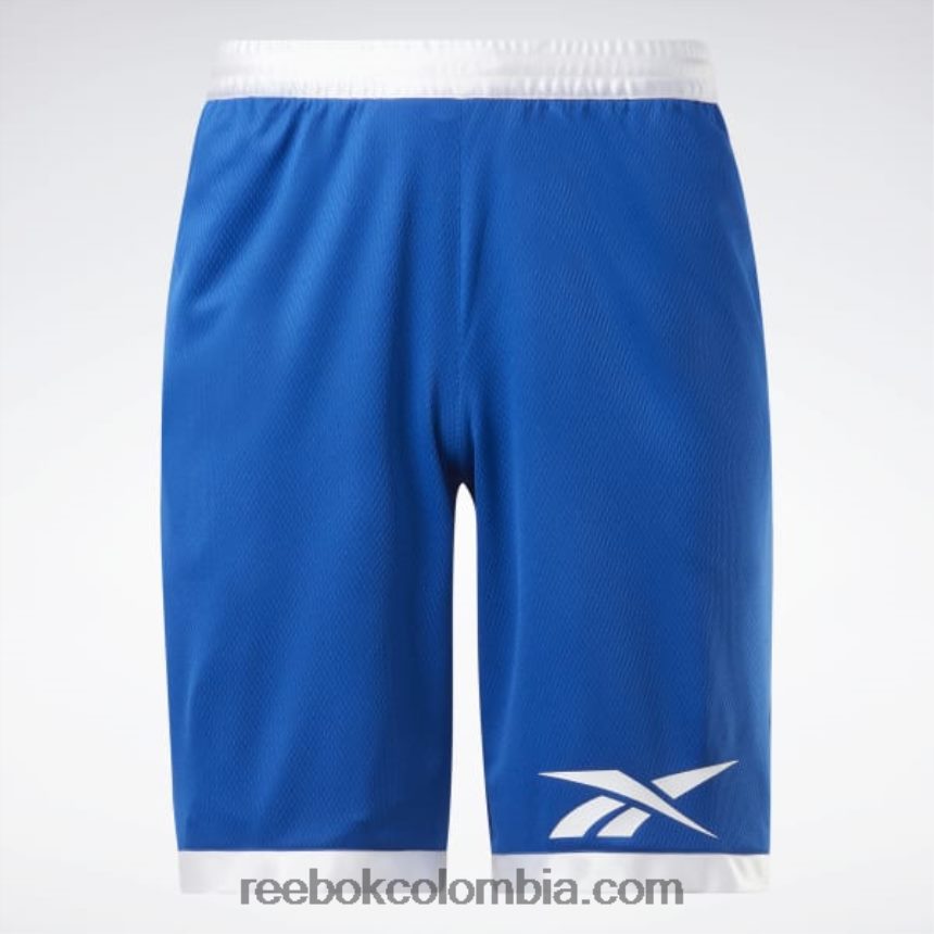 hombres vector azul pantalones cortos de malla de baloncesto Reebok D260LP1319