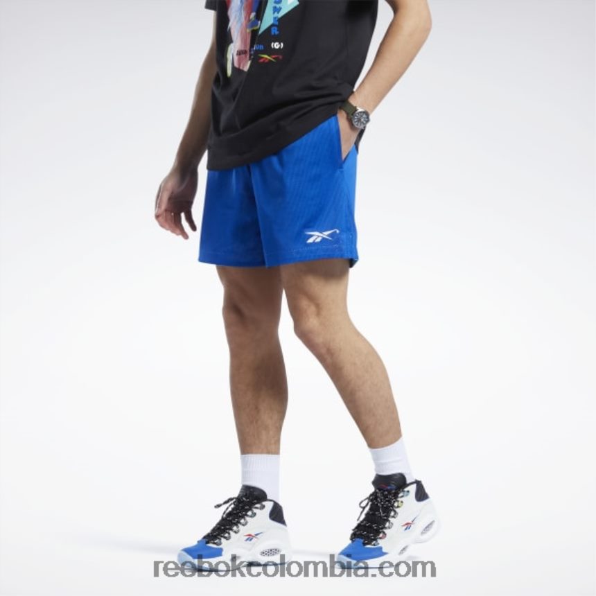 hombres vector azul shorts de malla de la liga de la ciudad Reebok D260LP1237