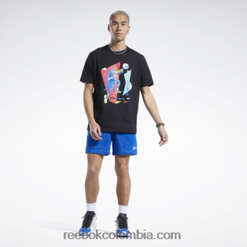 hombres vector azul shorts de malla de la liga de la ciudad Reebok D260LP1237