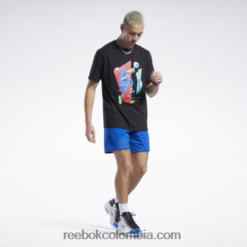 hombres vector azul shorts de malla de la liga de la ciudad Reebok D260LP1237