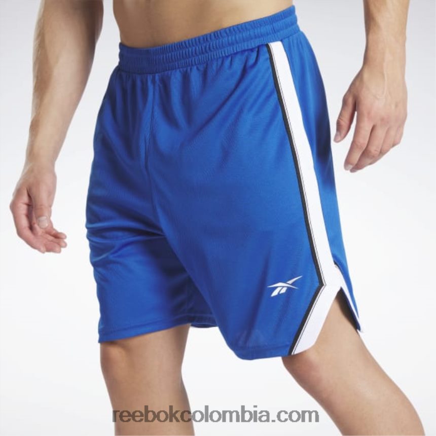 hombres vector azul shorts de malla listos para entrenar Reebok D260LP1292