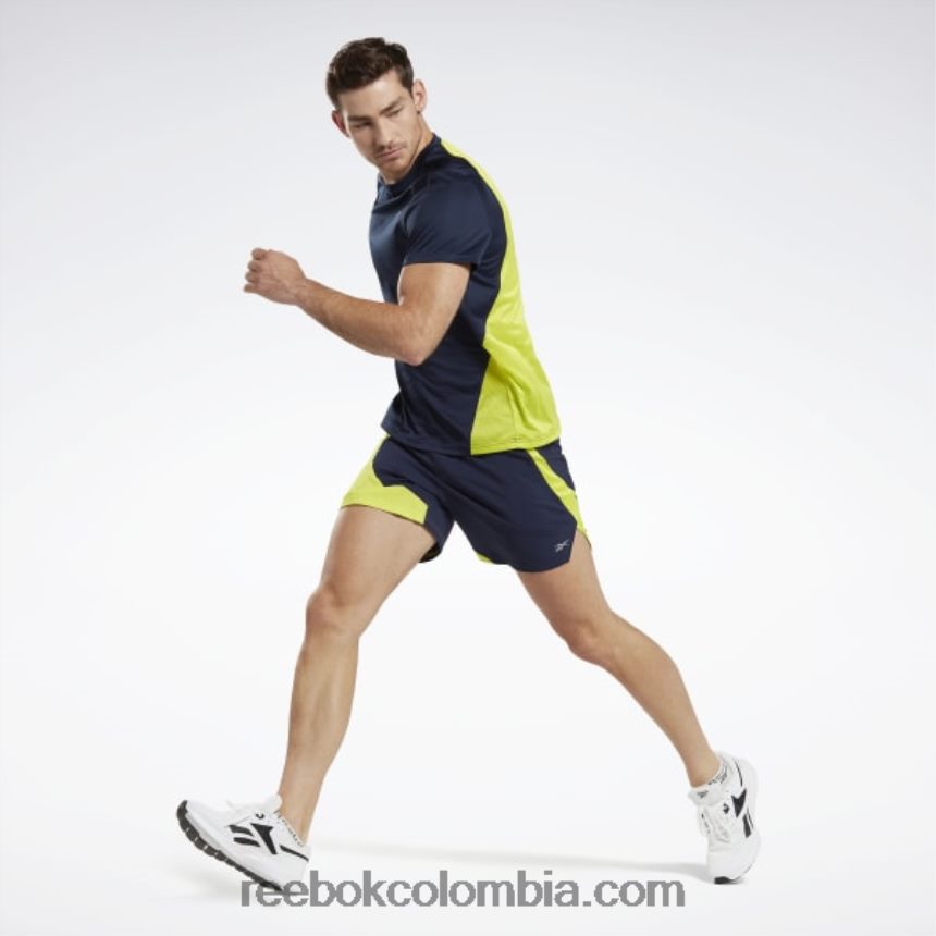 hombres vector de la marina Pantalones cortos para correr Reebok D260LP1316