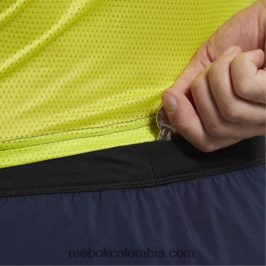 hombres vector de la marina Pantalones cortos para correr Reebok D260LP1316