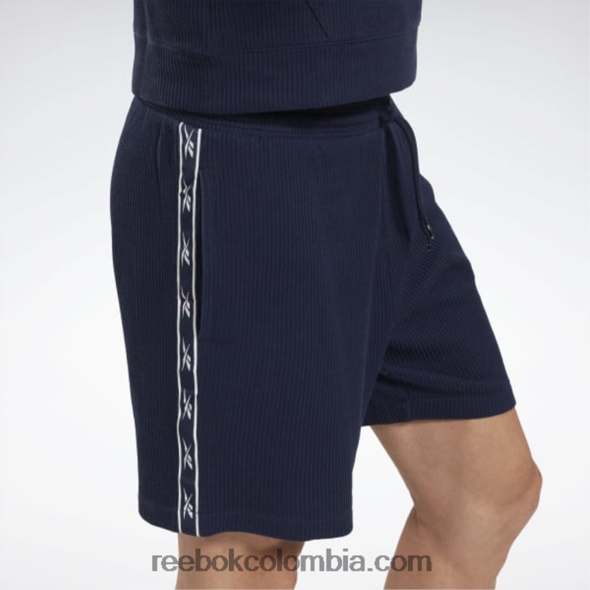 hombres vector de la marina pantalones cortos de gofres de vector de identidad Reebok D260LP1320