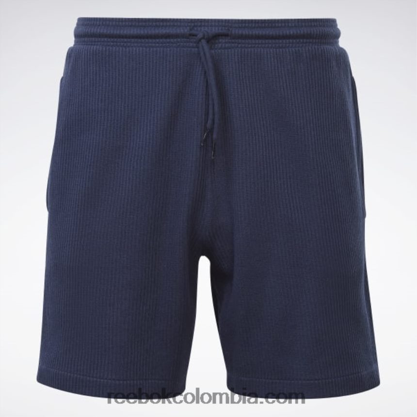 hombres vector de la marina pantalones cortos de gofres de vector de identidad Reebok D260LP1320