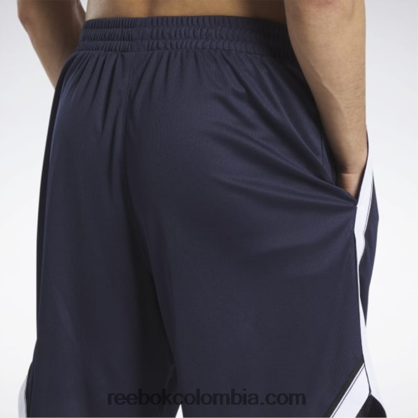 hombres vector de la marina shorts de malla listos para entrenar Reebok D260LP1197