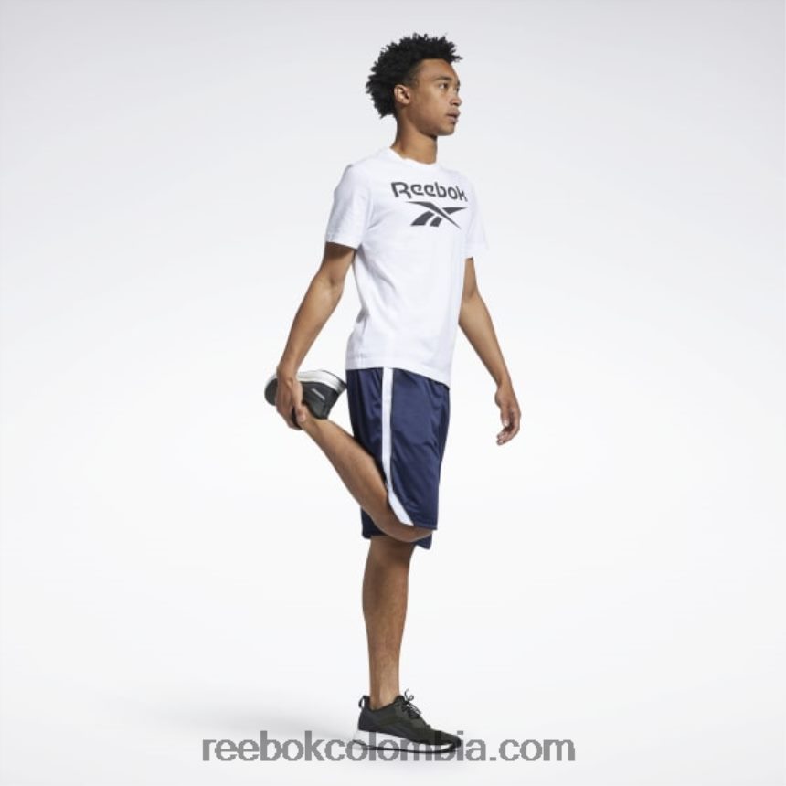 hombres vector de la marina shorts de malla listos para entrenar Reebok D260LP1356