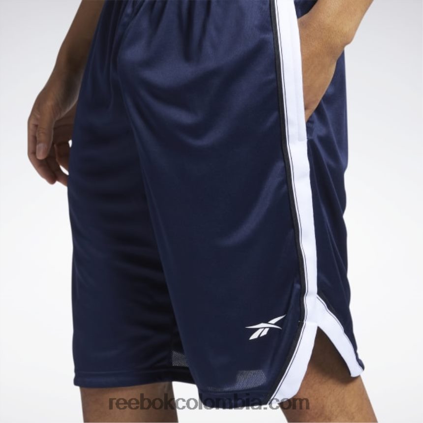 hombres vector de la marina shorts de malla listos para entrenar Reebok D260LP1356