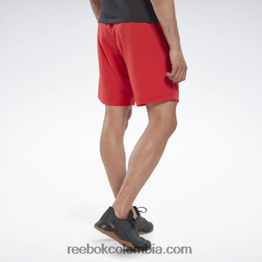 hombres vector rojo pantalones cortos listos para entrenar Reebok D260LP1135