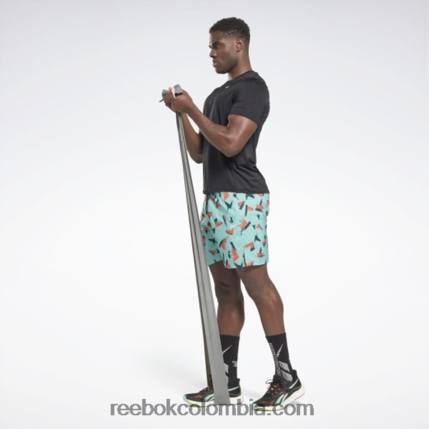 hombres verde azulado semi clásico pantalones cortos de velocidad gráfica 2.0 Reebok D260LP1274