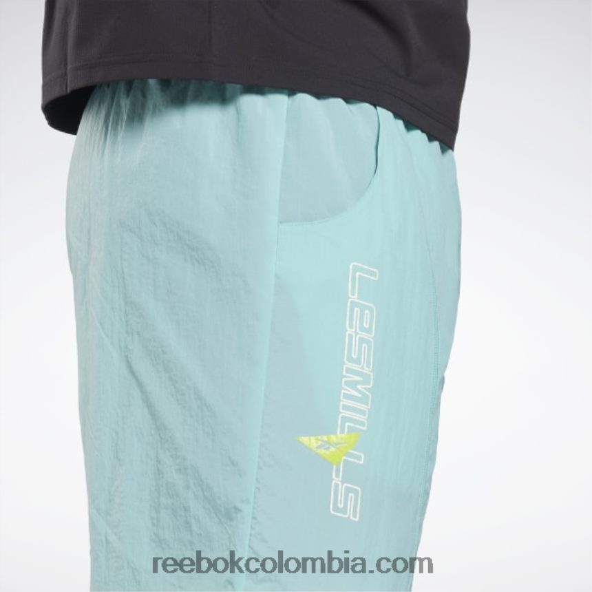 hombres verde azulado semi clásico shorts tejidos ligeros les mills Reebok D260LP1298
