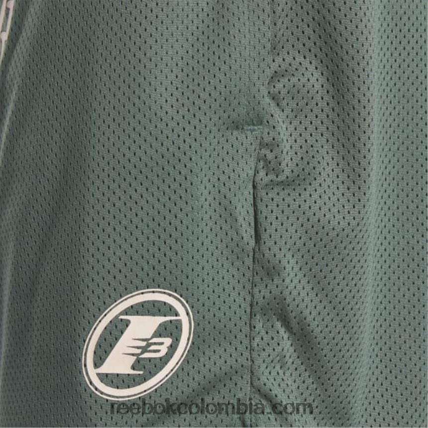 hombres verde tiza pantalones cortos de malla lny Reebok D260LP1196