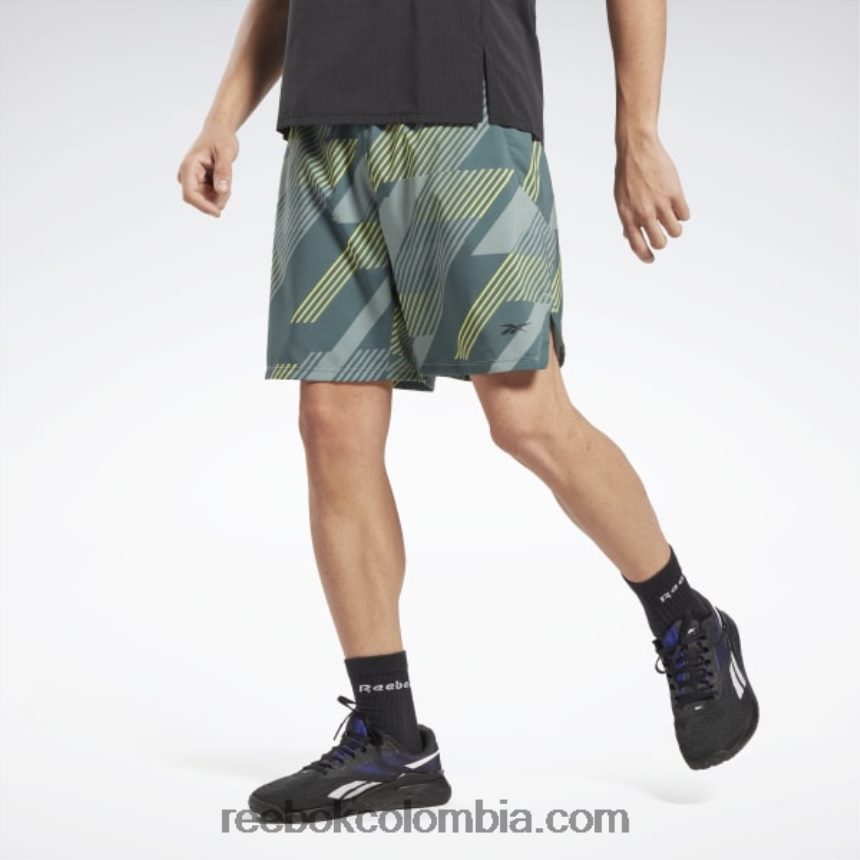 hombres verde tiza pantalones cortos de velocidad 3.0 Reebok D260LP1301