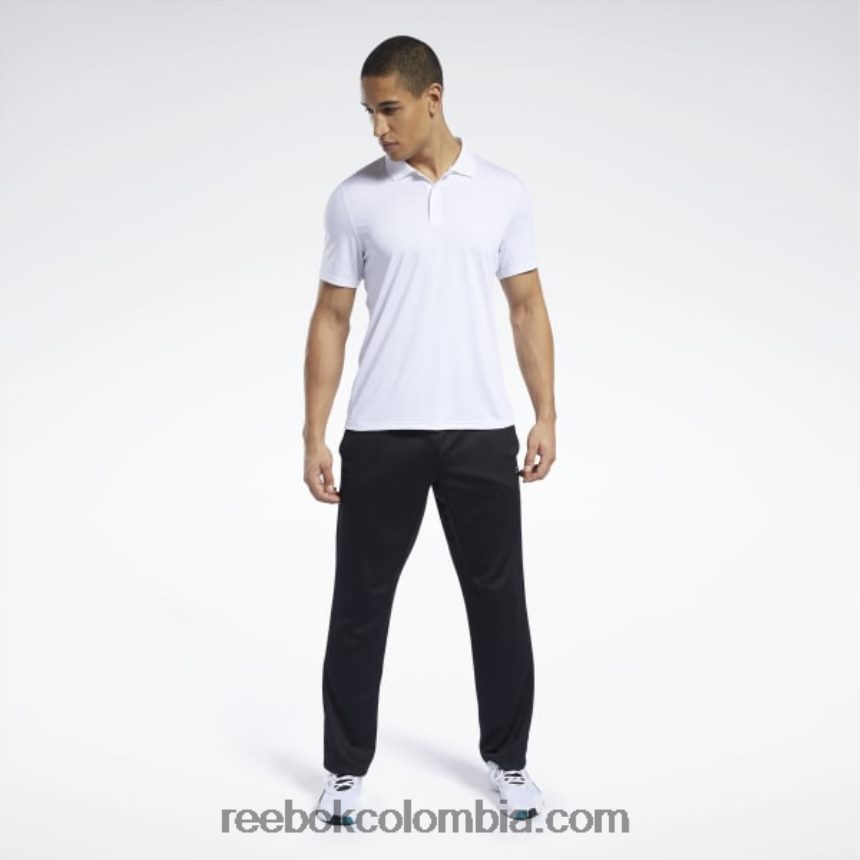 hombres blanco polo listo para entrenar Reebok D260LP1233