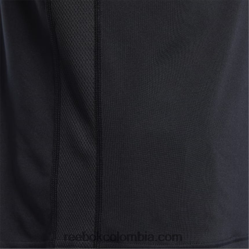 hombres negro polo listo para entrenar Reebok D260LP1228