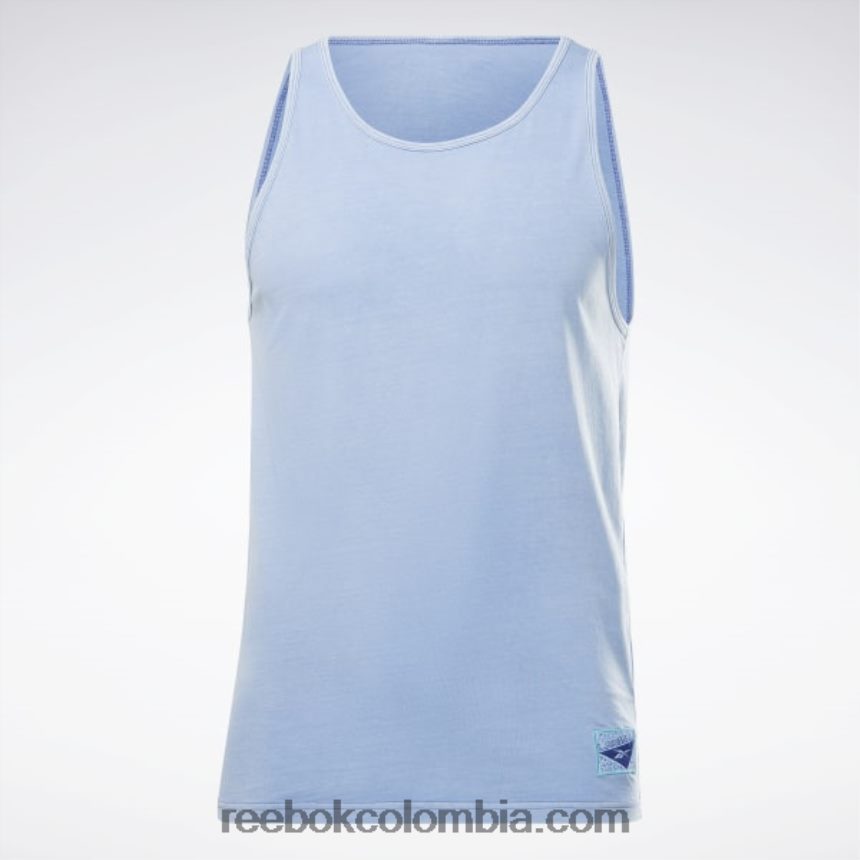 hombres morado negrita camiseta sin mangas de tinte natural les mills Reebok D260LP1304