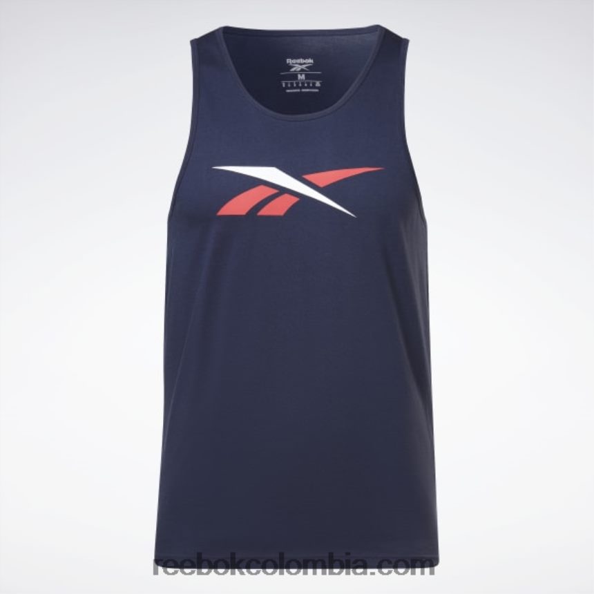 hombres vector de la marina camiseta sin mangas de vector de serie gráfica Reebok D260LP1266